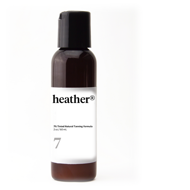 heather® tinted natural tanning formula 7